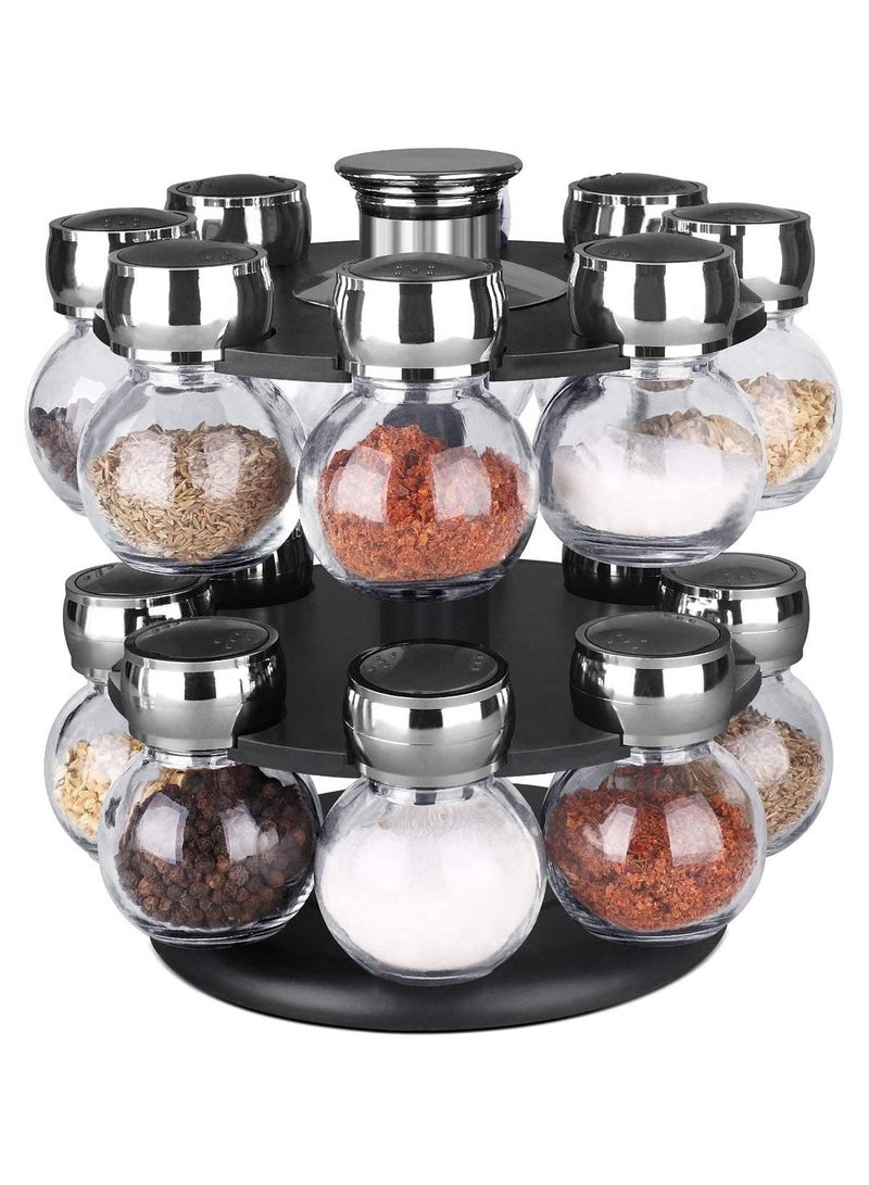 DubaiGallery 360° Rotating Kitchen Organizer Multi-Purpose Kitchen Storage Big Revolving Rotating Spice Rack for Kitchen Masala Rack Condiment Cabinet Spice Rack