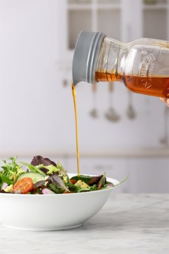 Kilner Salad Dressing Maker Set 05L Bottle Create Serve Store Homemade Dressings Vinaigrettes Sauces Dishwasher Safe Includes Recipe Booklet OnePiece Lid for Fridge Storage - Image 3