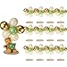 Canlierr Baby Shower Table Centerpiece Decor 144 Pcs Balloons Wooden 910in Rounds Circles Slices with Stick DIY Craft Birthday Wedding Gender Reveal Bear Party Table DecorationsGold and Green - Image 2