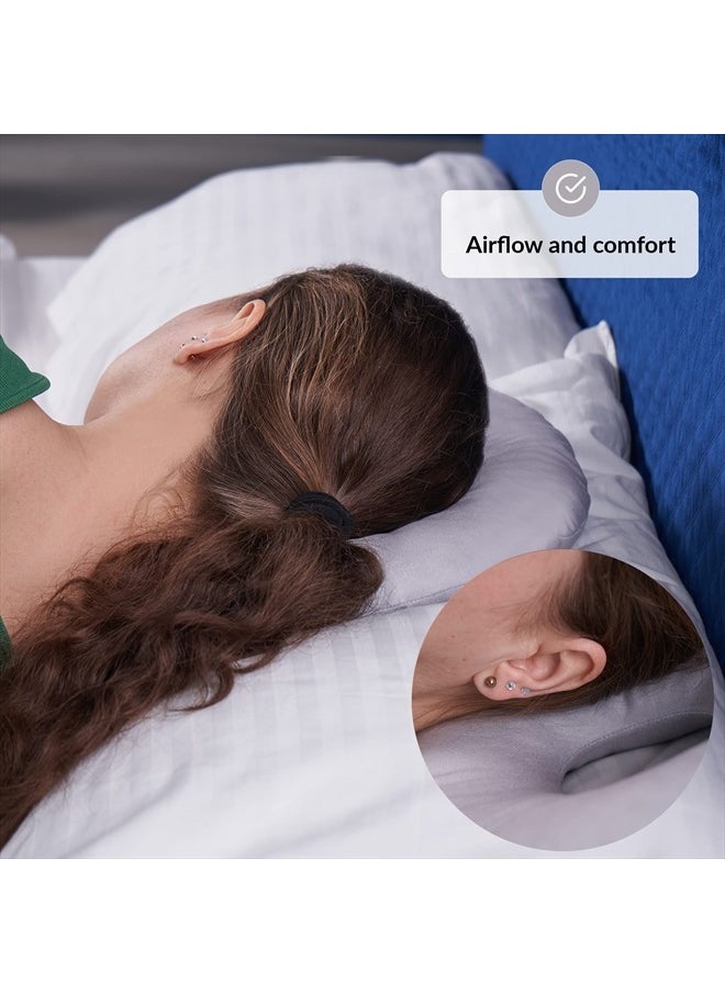 ODOXIA - Piercing Pillow | Ear Piercing Pillow for Side Sleepers | Relieves Ear Pain | Adjustable Filling | Donut Pillow for Ear | Reduces Ear Pressure | Pillow with Ear Hole | CNH Ear Pillow | Earring Pillow - Image 1