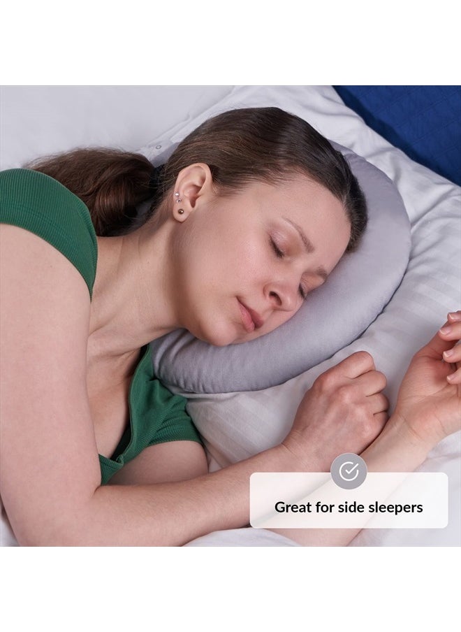 ODOXIA - Piercing Pillow | Ear Piercing Pillow for Side Sleepers | Relieves Ear Pain | Adjustable Filling | Donut Pillow for Ear | Reduces Ear Pressure | Pillow with Ear Hole | CNH Ear Pillow | Earring Pillow - Image 1
