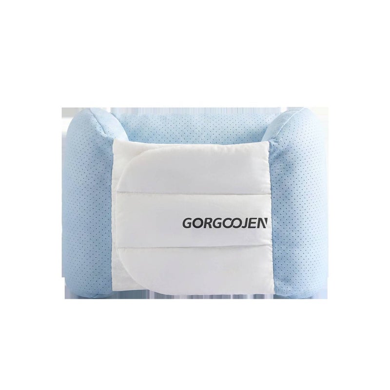 3D Lumbar Support Cushion with Soft Cotton Filling Breathable Cool Mesh Cover and Quiet Hook and Loop Fastener for Sleeping Side Lying Office Chair Sofa and Car Seat - Image 1