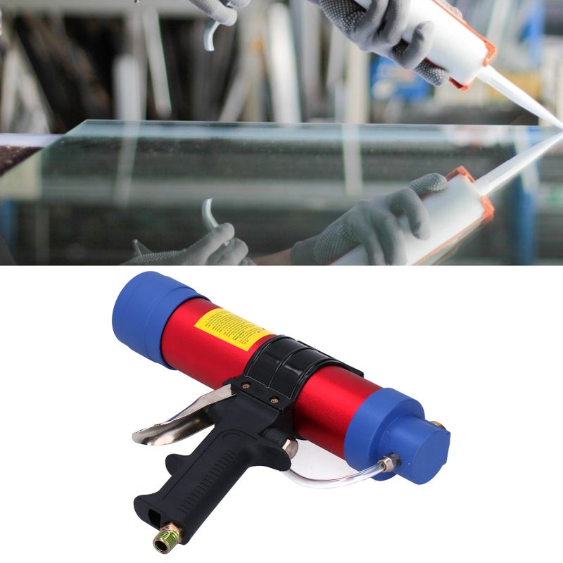 Pneumatic Glass Glue Gun Air Caulking Straight Adjustable Aluminum Power Tools Q3‑310ML - Image 3