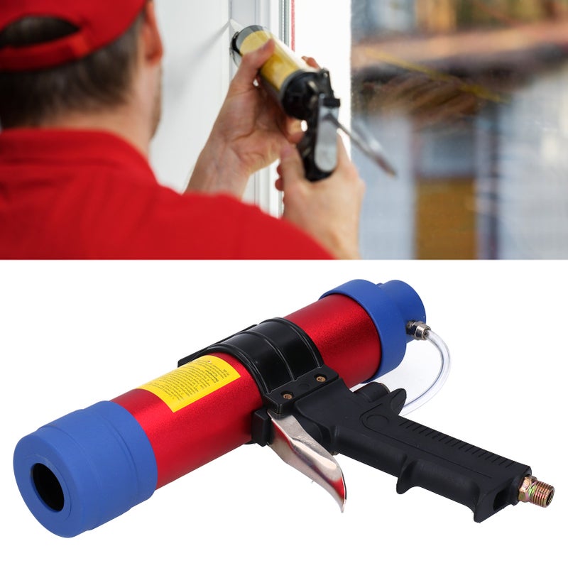 Pneumatic Glass Glue Gun Air Caulking Straight Adjustable Aluminum Power Tools Q3‑310ML - Image 4