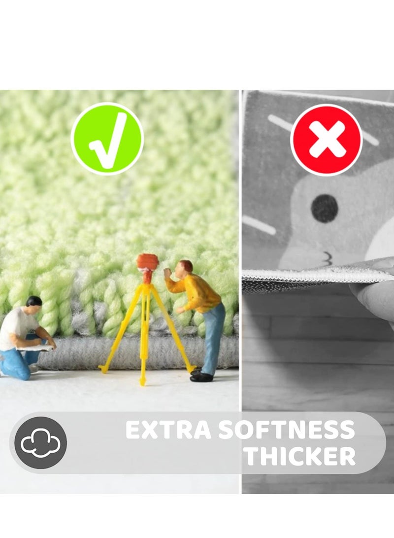 KASTWAVE Frog Bath Mat, Frog Bathroom Rug, Non-Slip,Machine Washable,Absorbent Frog Rug,Anti Slip Green Shower Rug for Bathtub, Shower and Bath Room(24"x16") - Image 3