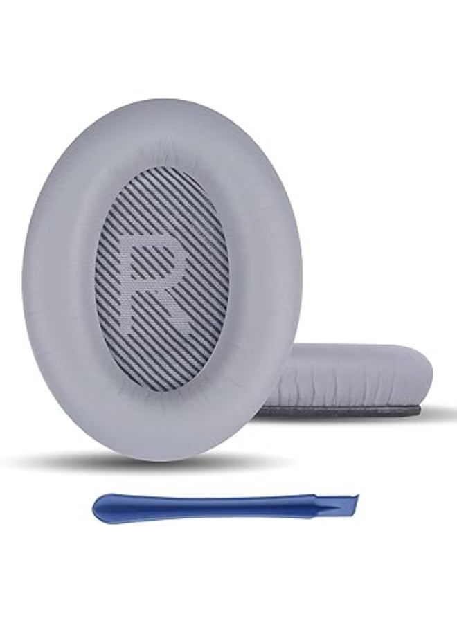 بروكسيما المباشر وسائد أذن بديلة احترافية لسماعات بوز كوايت كومفورت QC35 وQC35II وQC45 بلون فضي تصميم احترافيجودة عالية-وسائد أذن-سماعة بوز - Image 1