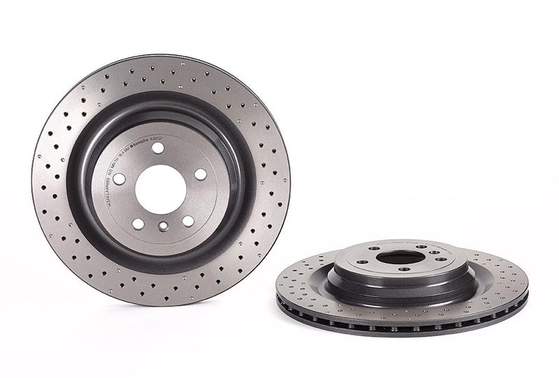 Brembo 09.A961.21 UV Coated Pillar Vented drilled Rear Brake Rotor BRABUS/MERCEDES-BENZ OE# A1664230312 - Image 1