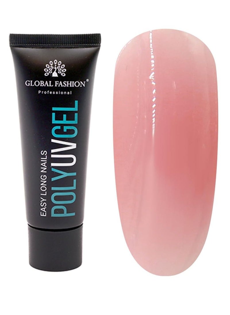 GLOBAL FASHION Global Fashion Poly UV Gel: Long-Lasting, Durable, and Easy-to-Use Nail Enhancements | (05)  - Image 1