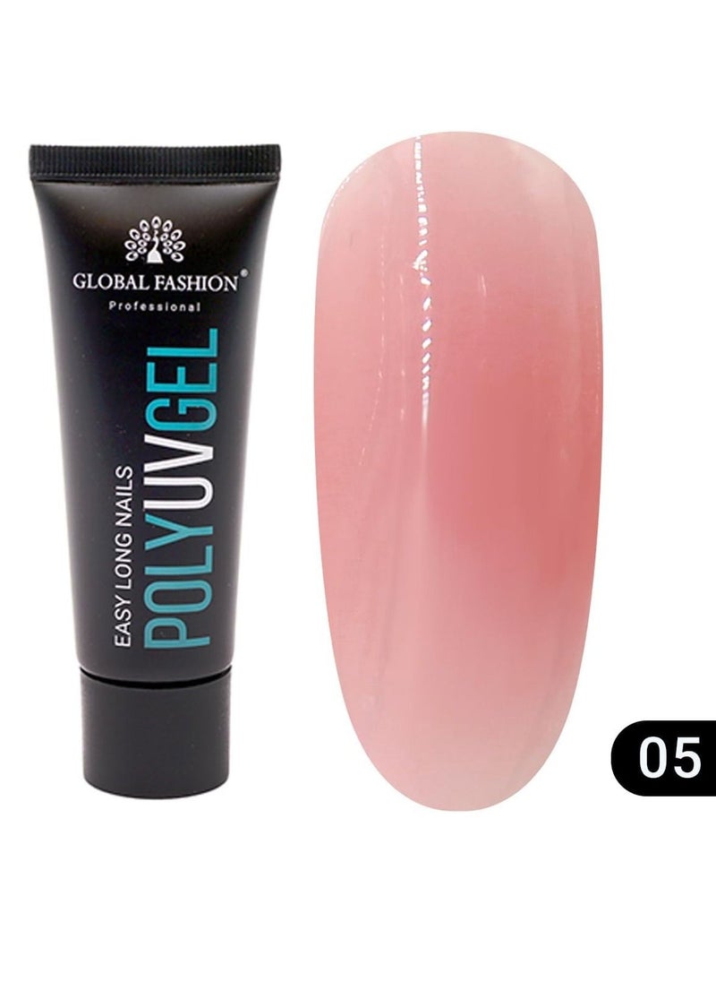 GLOBAL FASHION Global Fashion Poly UV Gel: Long-Lasting, Durable, and Easy-to-Use Nail Enhancements | (05)  - Image 3