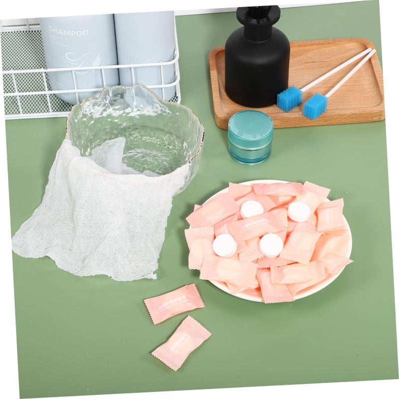 Compressed Face Towels 100pcs Disposable Mini Towel Tablets For Travel Camping - Image 4