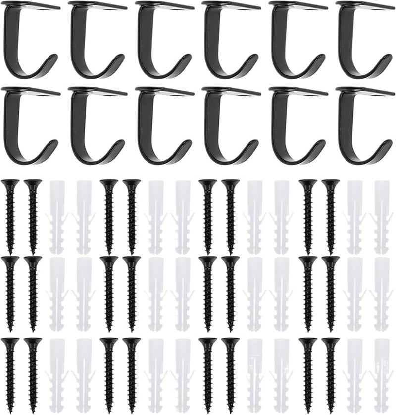 36Pcs Stainless Steel Under Cabinet Hooks Heavy Duty For Kitchen Closet Wall - Image 2