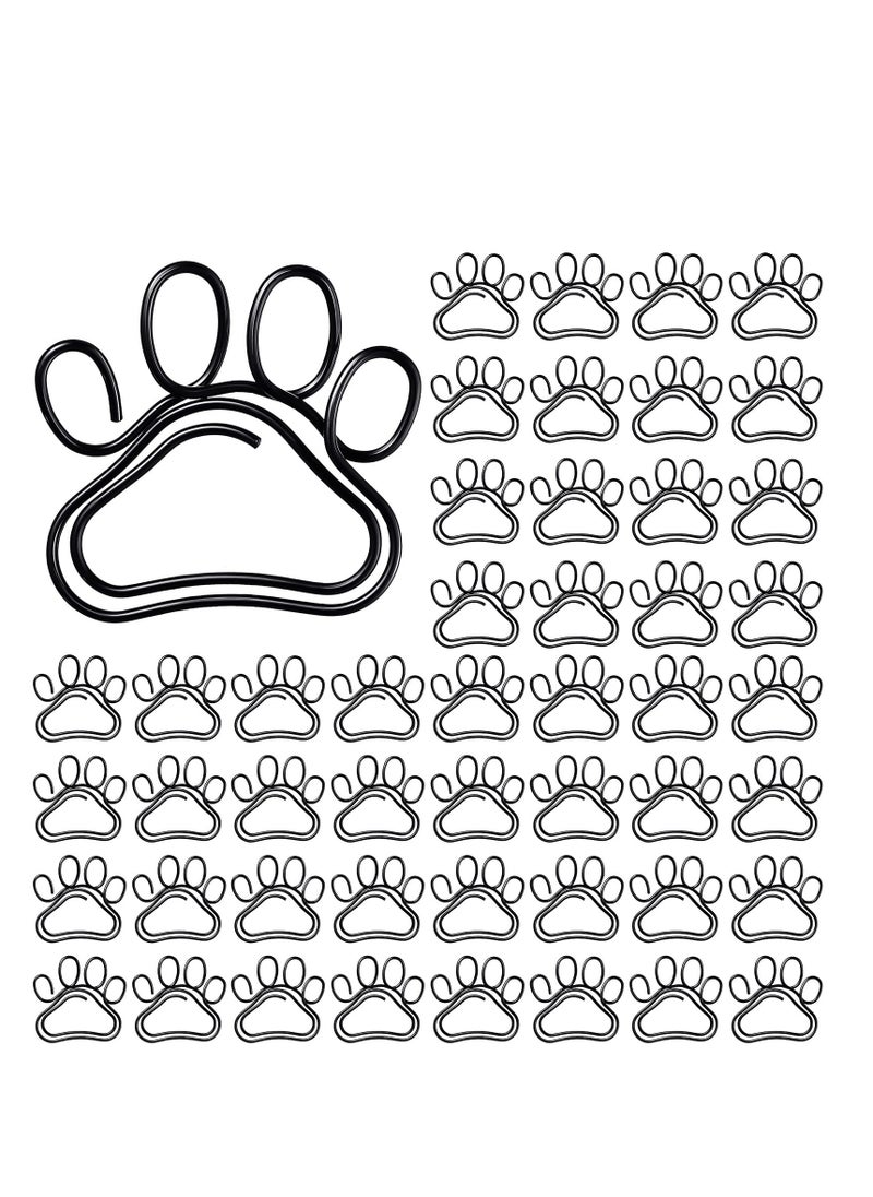 50 Adorable Paw Paper Clips - Cute Dog Shape Paperclips for Work, School, and Office Supplies - Perfect Animal Bookmark and Gift for Dog Lovers and Cat Lovers (Black) - pzsku/ZD17B9681C2C90A25F406Z/45/_/1698135305/b4efbf52-7e64-4840-92ad-d227681a5cc6