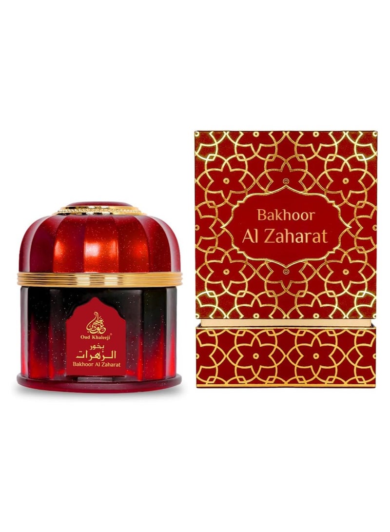 Oud Khaleeji Bukhoor Al Zaharat 250g | Oud Burning Bakhour Incense for Home & Office | Long Lasting Arabic Bukhoor for Relaxation & Fragrance | Traditional Oud Scent - Image 3