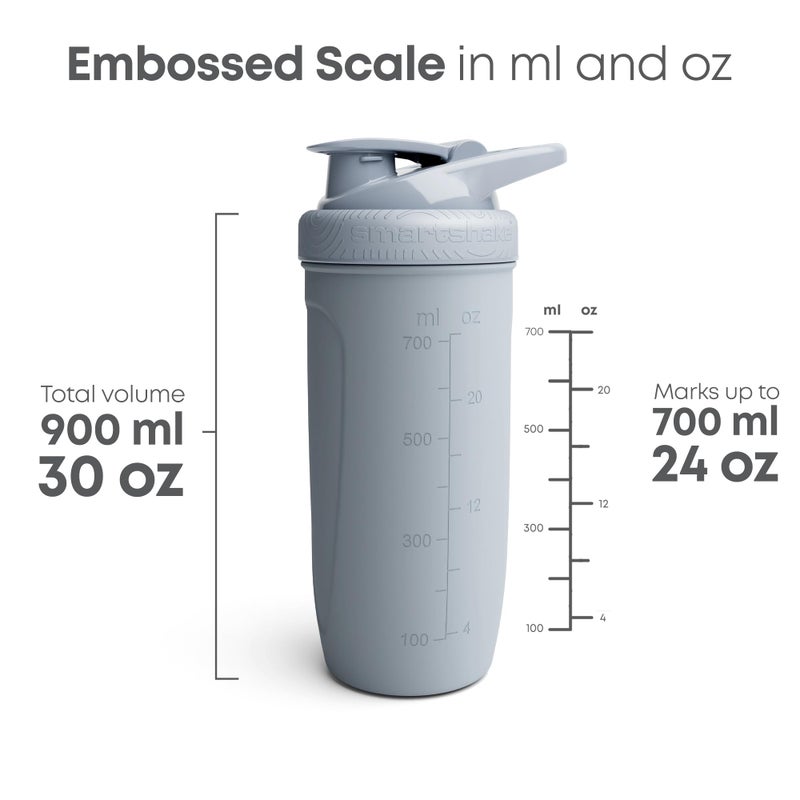 SmartShake زجاجة هزاز هاري بوتر هافلف باف من ستانلس ستيل سمارت شيك ريفورس (900 مل / 30 أونصة) | زجاجة هزاز رياضية خفيفة الوزن مقاومة مع غطاء ناعم | خالية من التسرب BPA وخالية من DEHP - Image 4