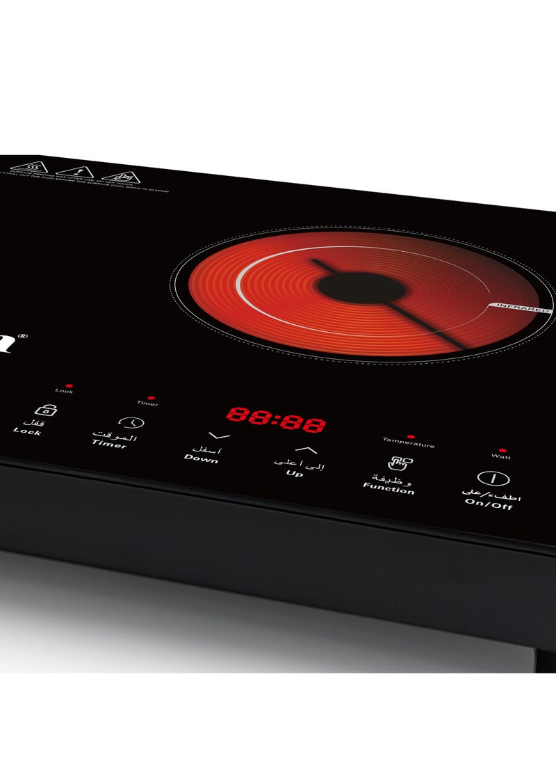 Avion Avion Double Burner Infrared Cooker (AIC200F) 2 Year Warranty,2800W,10 Power temperature level - Image 3