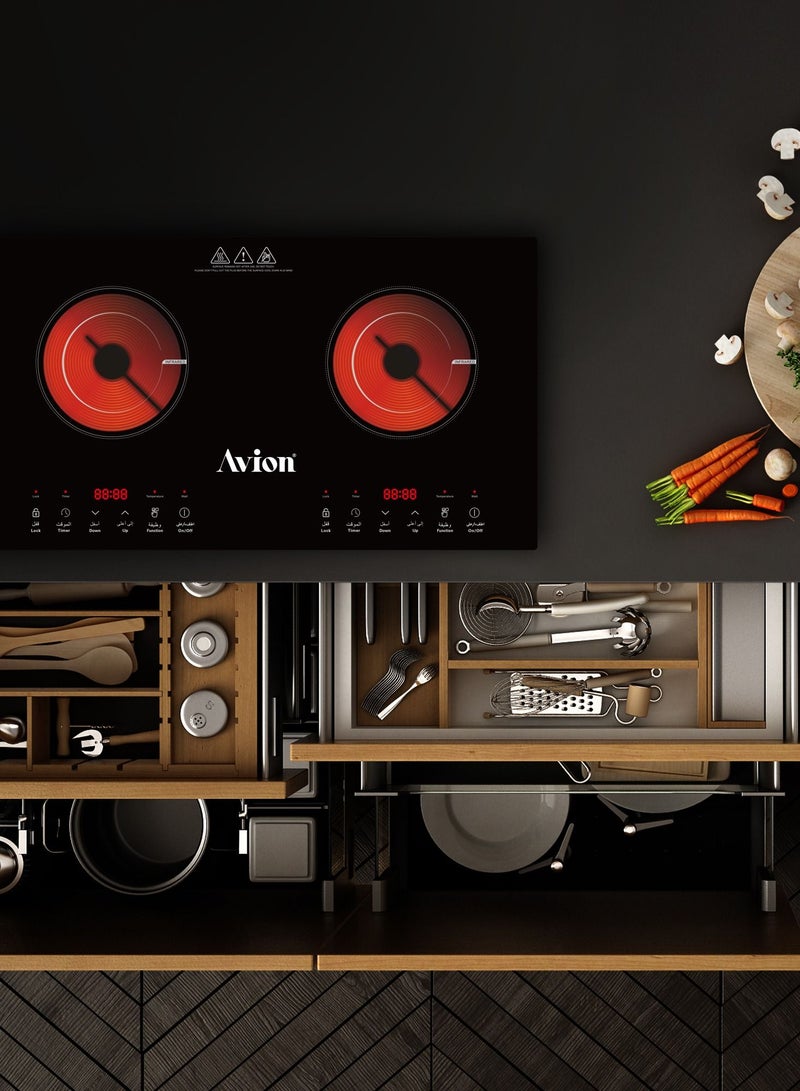 Avion Avion Double Burner Infrared Cooker (AIC200F) 2 Year Warranty,2800W,10 Power temperature level - Image 4