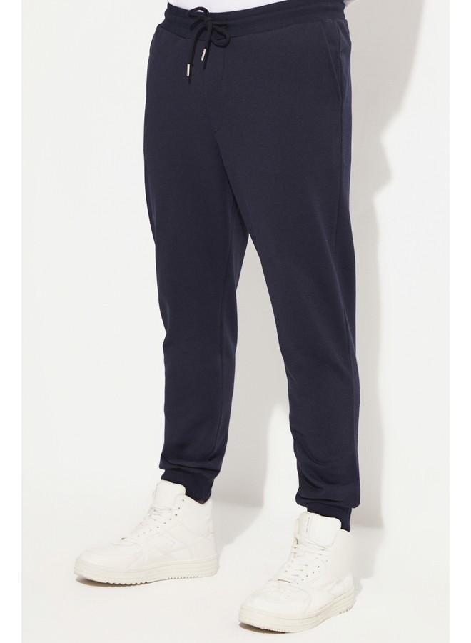 جون بنطلون رياضي رجالي مريح بخصر عادي لون أزرق داكن - Image 5