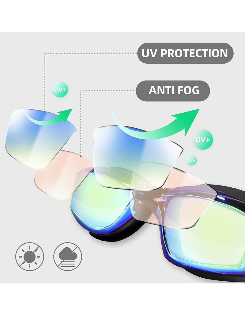 كاست ويف عبوة من 2 نظارات سباحة للأطفال والبالغين من الرجال والنساء - Image 3