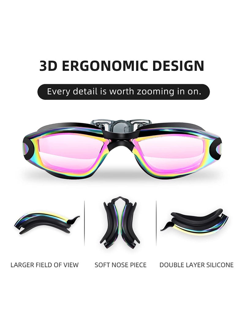 كاست ويف عبوة من 2 نظارات سباحة للأطفال والبالغين من الرجال والنساء - Image 2