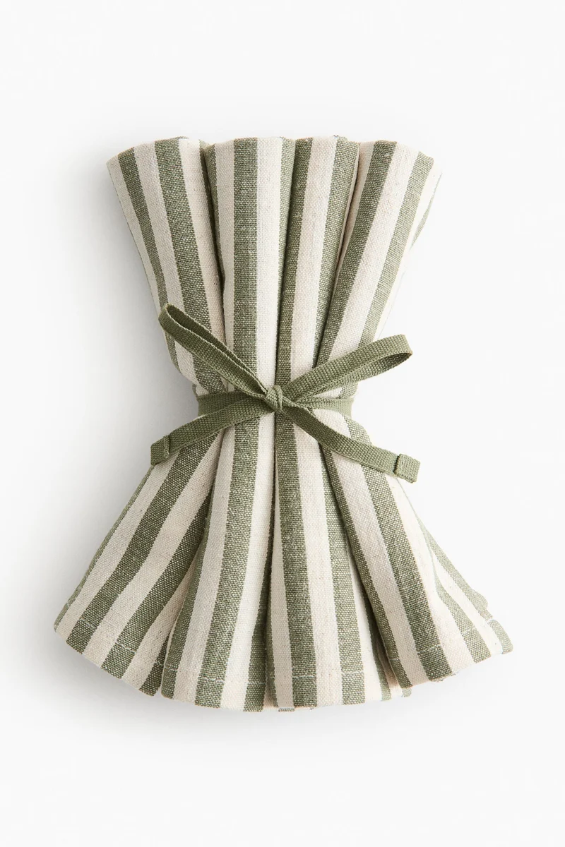 اتش اند ام طقم مناديل قطنية من 4 قطع