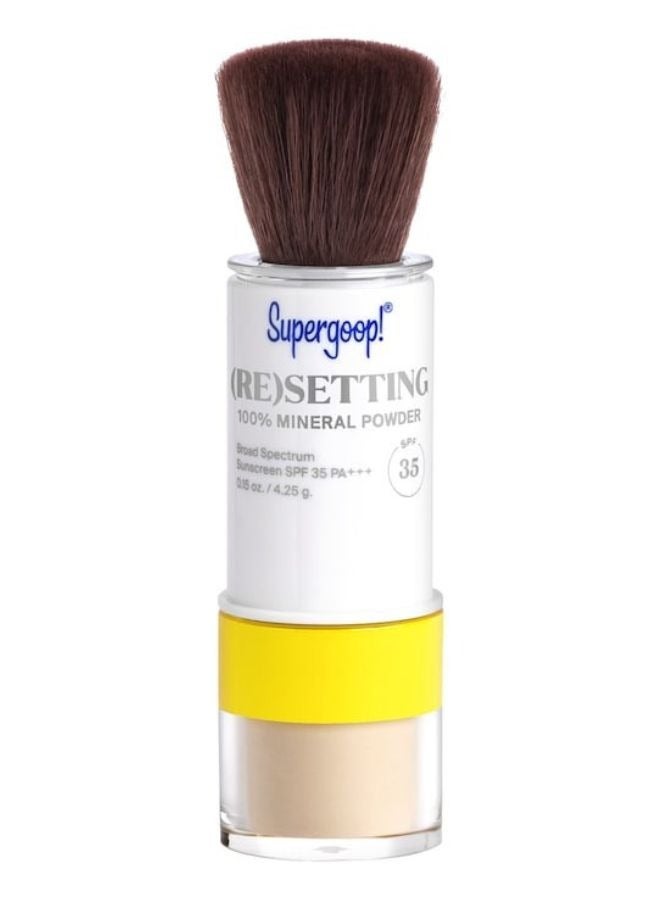 Supergoop! (Re)setting 100% Mineral Sunscreen Powder SPF 30 (4.25g) – Mattifying, Translucent Loose Powder for On-the-Go Broad-Spectrum UV Protection and Shine Control - Image 1