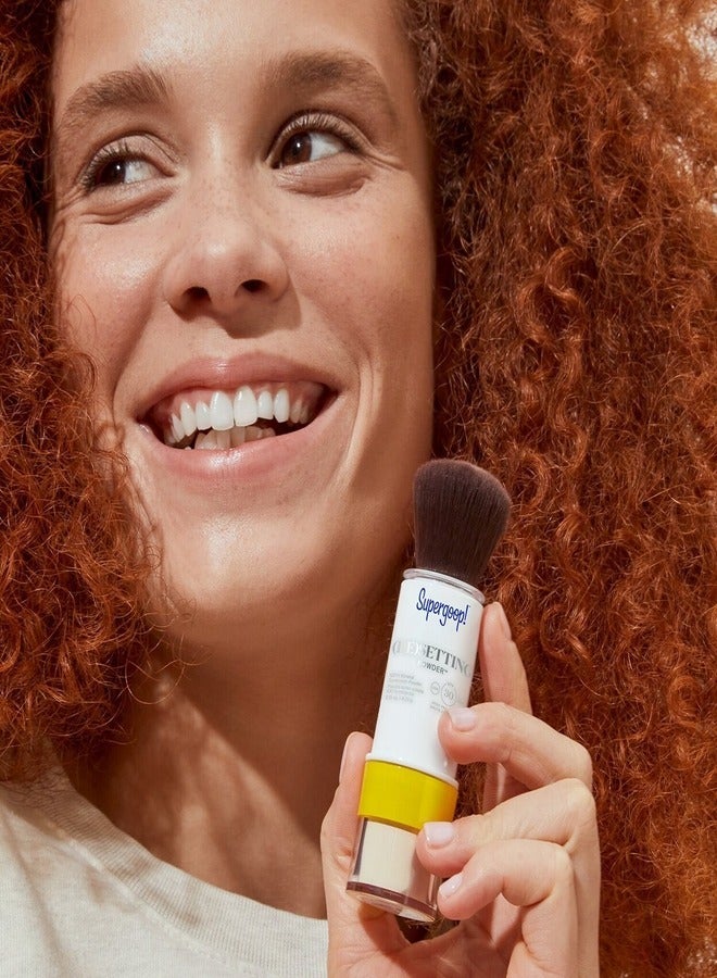 Supergoop! (Re)setting 100% Mineral Sunscreen Powder SPF 30 (4.25g) – Mattifying, Translucent Loose Powder for On-the-Go Broad-Spectrum UV Protection and Shine Control - Image 2