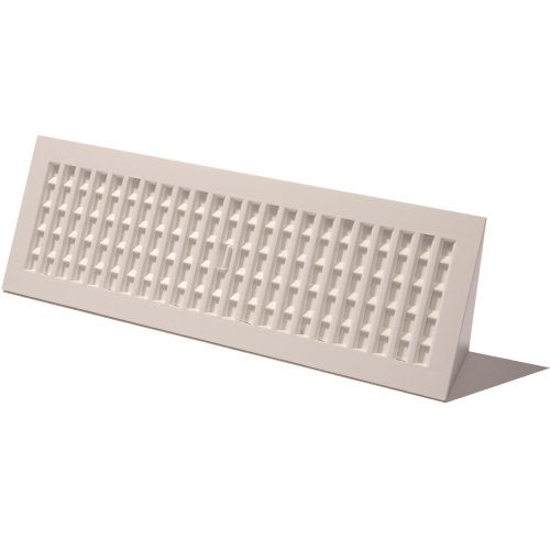 Decor Grates PL15BB-WH 15-Inch Plastic Baseboard Register, White - Image 1