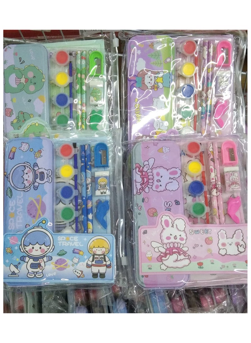 Generic Cartoon stationery set pencil eraser  , pen planer, bag for student gifts  - Image 2
