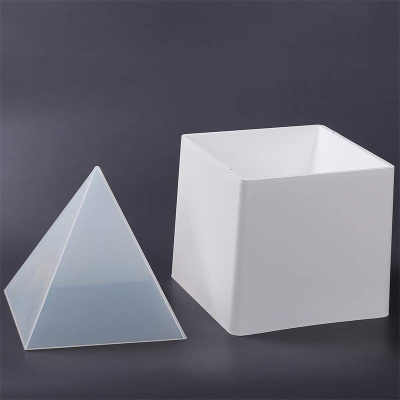 Large DIY Pyramid Resin Mold Set Big Silicone Pyramid Molds Jewelry Making Craft Mould Tool 15cm59