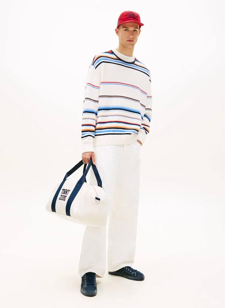 TOMMY JEANS Newsprint Bold Varsity Duffle for Men | Best Price UAE