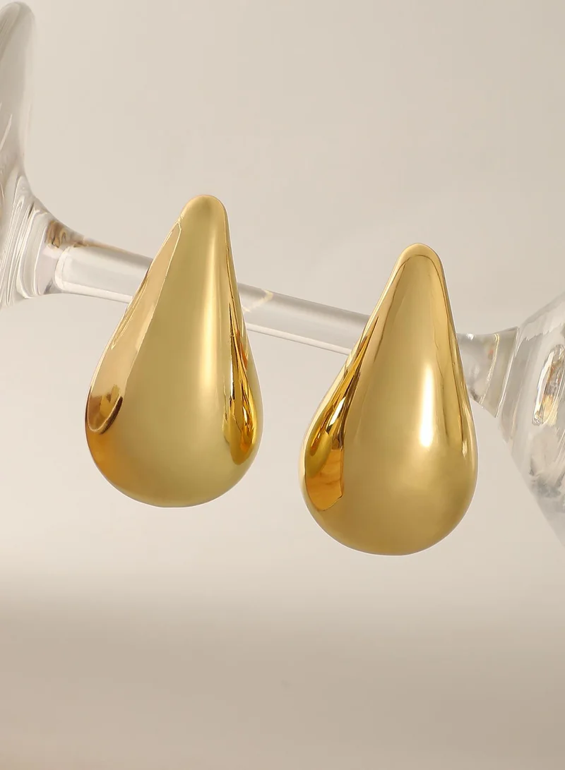 SOHI Chunky Teardrop Artificial Drop Earring Jewellery