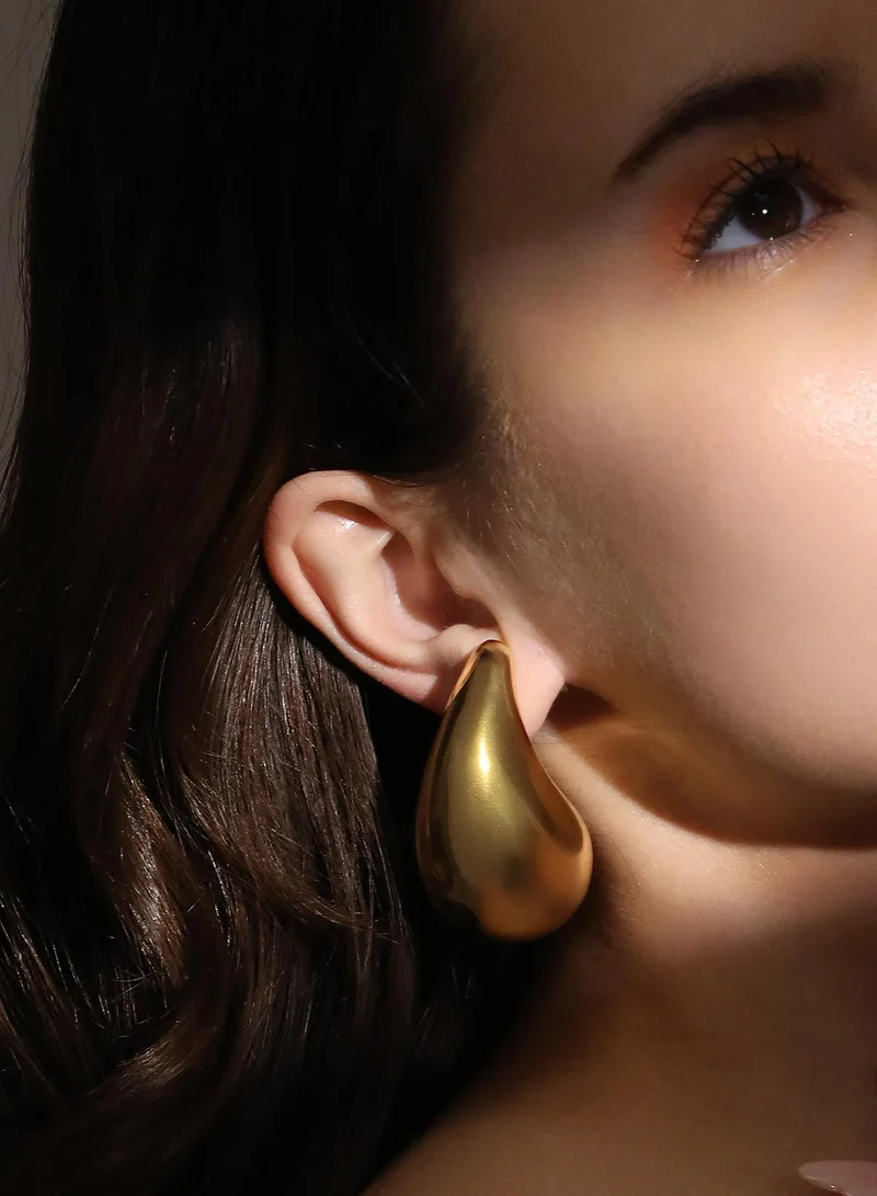 SOHI Chunky Teardrop Artificial Drop Earring Jewellery