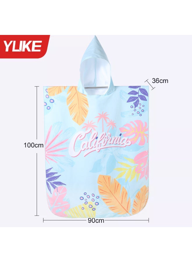 Swimming Absorbent Quick-drying Bathrobe Diving Cloak Beach Bath Towel Seaside Swimsuit Towel Men And Women Cloak Bath Towel