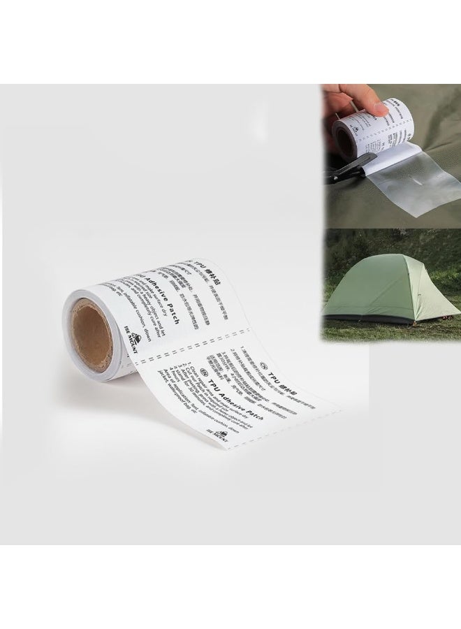 FDTY 1pcs Tent Repair Tape Kit Waterproof Clear Camping Gear Air Mattress Repair Tape Patch Kit For, Waterproof Adhesive Patch Kit for Tent, Canopy, Air Mattress (187cm) - Image 1