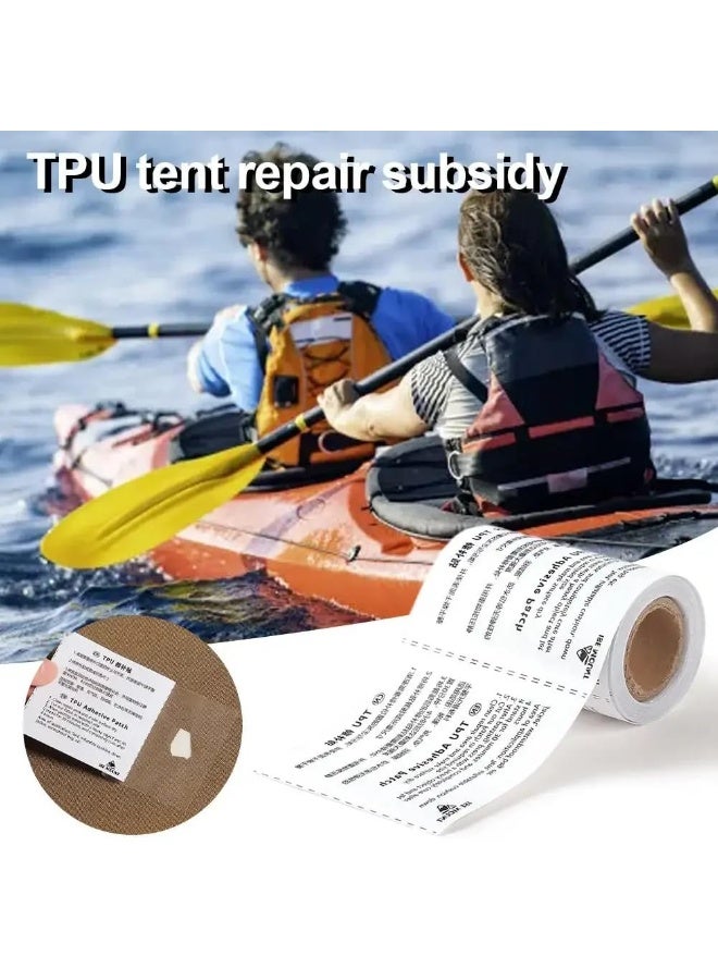 FDTY 1pcs Tent Repair Tape Kit Waterproof Clear Camping Gear Air Mattress Repair Tape Patch Kit For, Waterproof Adhesive Patch Kit for Tent, Canopy, Air Mattress (187cm) - Image 5
