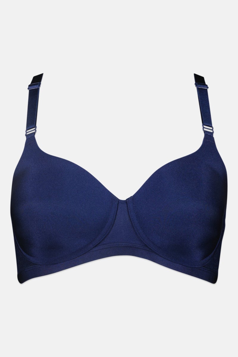 TRIUMPH حمالة صدر مبطنة بسيطة للنساء، كحلي - Image 1