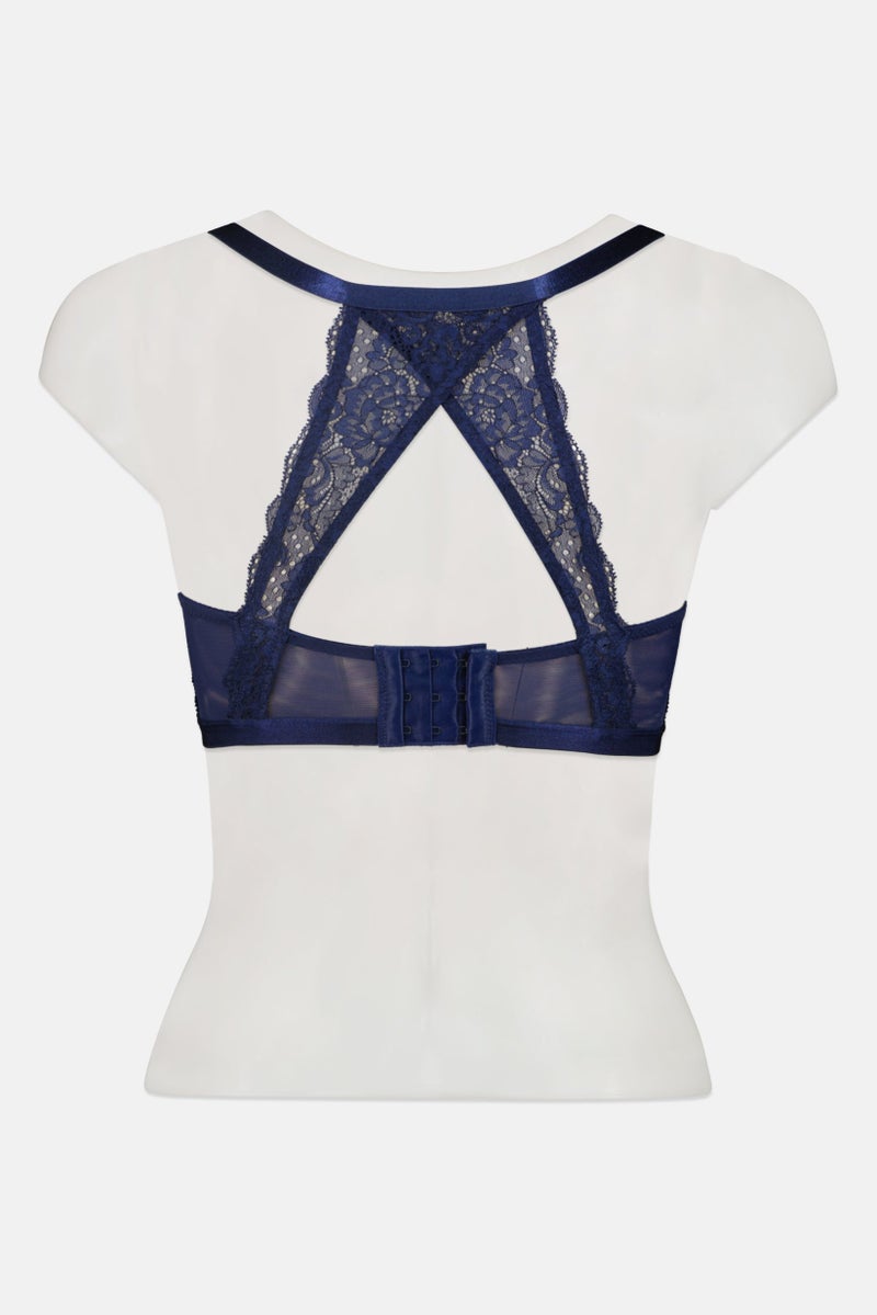 TRIUMPH حمالة صدر مبطنة بسيطة للنساء، كحلي - Image 2