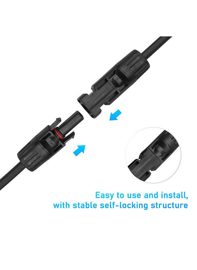 Generic - Y Branch Solar Connectors Parallel Cable Adapter 3-Way Solar Cable Connector Self-locking IP67 Waterproof PV Panel - Image 1