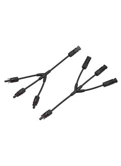 Y Branch Solar Connectors Parallel Cable Adapter 3-Way Solar Cable Connector Self-locking IP67 Waterproof PV Panel
