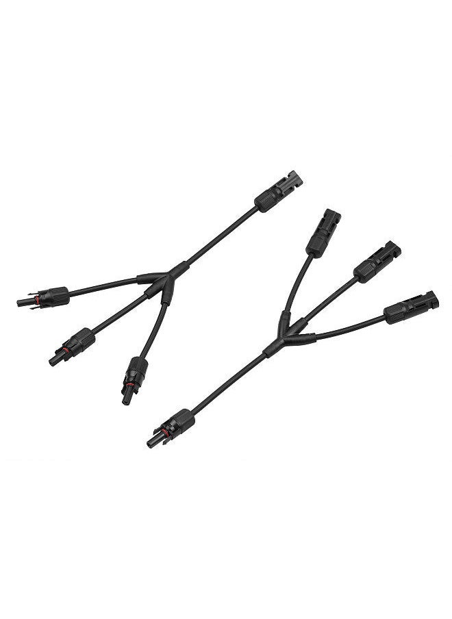 Generic - Y Branch Solar Connectors Parallel Cable Adapter 3-Way Solar Cable Connector Self-locking IP67 Waterproof PV Panel - Image 1