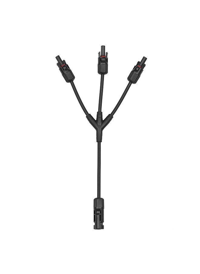 Generic - Y Branch Solar Connectors Parallel Cable Adapter 3-Way Solar Cable Connector Self-locking IP67 Waterproof PV Panel - Image 1