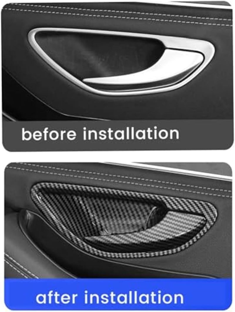 Wivplex Carbon Fiber Door Handle Covers for C-Class W205 - Image 2