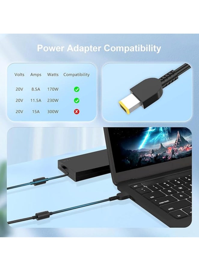 شاحن محول تيار متردد 230 واط بديل لـ/Lenovo Legion Y540 Y545 Y740 Y730 Y900 Y910 Y920 Y7000 Thinkpad P51 P52 P53 P50 P70 4X20E75111 GX20L29347 ADL230NDC3A سلك إمداد الطاقة للكمبيوتر المحمول - Image 3