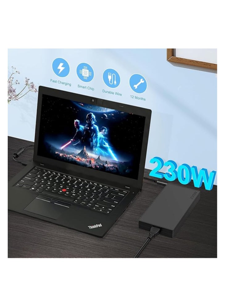 شاحن محول تيار متردد 230 واط بديل لـ/Lenovo Legion Y540 Y545 Y740 Y730 Y900 Y910 Y920 Y7000 Thinkpad P51 P52 P53 P50 P70 4X20E75111 GX20L29347 ADL230NDC3A سلك إمداد الطاقة للكمبيوتر المحمول - Image 4