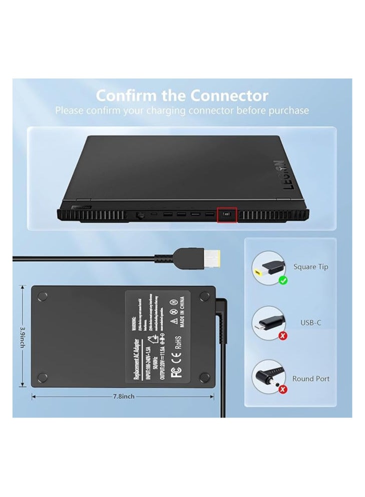 شاحن محول تيار متردد 230 واط بديل لـ/Lenovo Legion Y540 Y545 Y740 Y730 Y900 Y910 Y920 Y7000 Thinkpad P51 P52 P53 P50 P70 4X20E75111 GX20L29347 ADL230NDC3A سلك إمداد الطاقة للكمبيوتر المحمول - Image 5