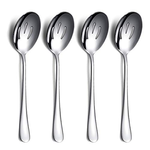 Kyraton 4Piece Serving Set Slotted Stainless Steel Spoons Pack of 4 - Image 1