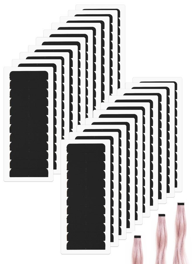 CANIPHA 240Pcs Double Sided Hair Tape Human, Hair Extension Tape, Human Hair Tape Tabs Tape in Extension Replacement Tape Wig Tape, Adhesive Replacement Tape for Hair Extensions Wig Tape Beauty Tools(Black) - Image 1