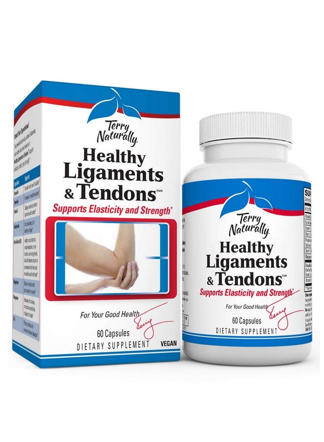 Terry Naturally Healthy Ligaments & Tendons 60 Vegan Capsules Elasticity & Strength Support Supplement Promotes Collagen Production Nongmo Glutenfree 30 Servings - Image 2