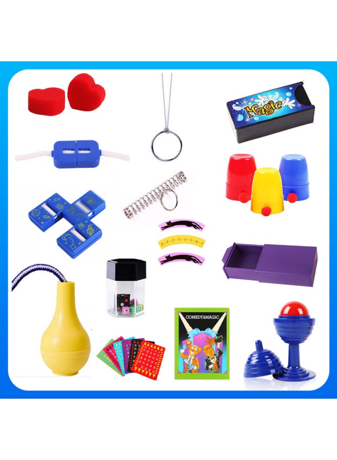 Loquat Children's Magic Props Suit Primary School Students Easy To Learn Magic Props See Details No Brand-Color:Complete Set Of 17 Styles - Boxed (send Teaching) - Image 3