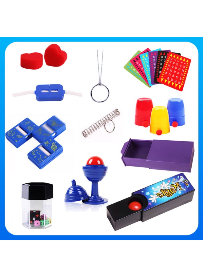 Loquat Children's Magic Props Suit Primary School Students Easy To Learn Magic Props See Details No Brand-Color:Complete Set Of 17 Styles - Boxed (send Teaching) - Image 4